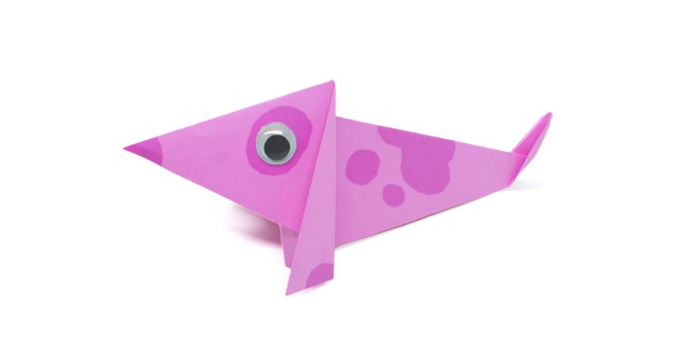 Cute origami dachshund create a sausage dog origami