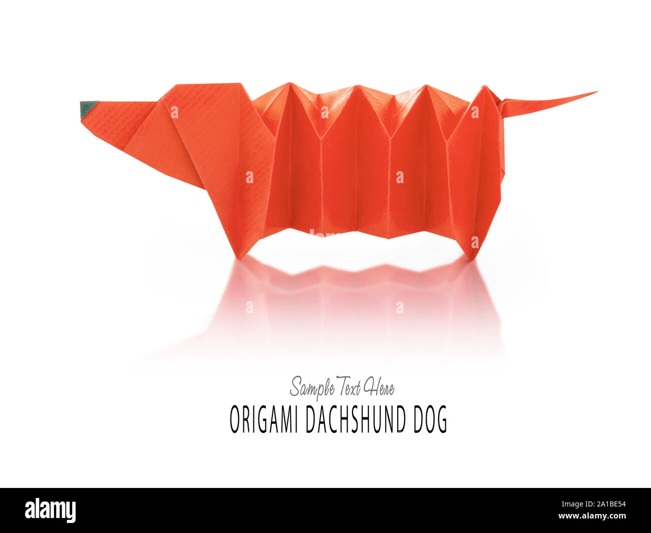 Cartoon dog with paper cut out stock images pictures