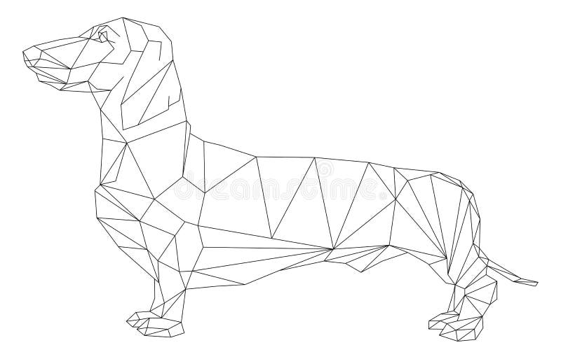 Dachshund triangle stock illustrations â dachshund triangle stock illustrations vectors clipart