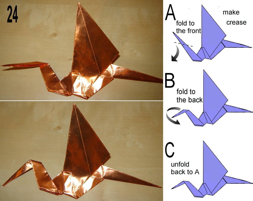 How to make an origami dragon steps
