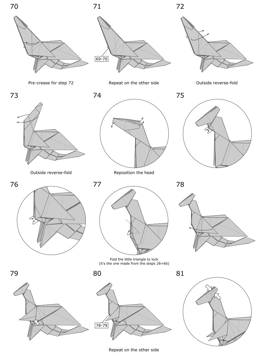 Origami dragon v