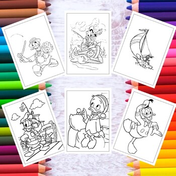 Unlock imagination printable donald duck coloring pages for children