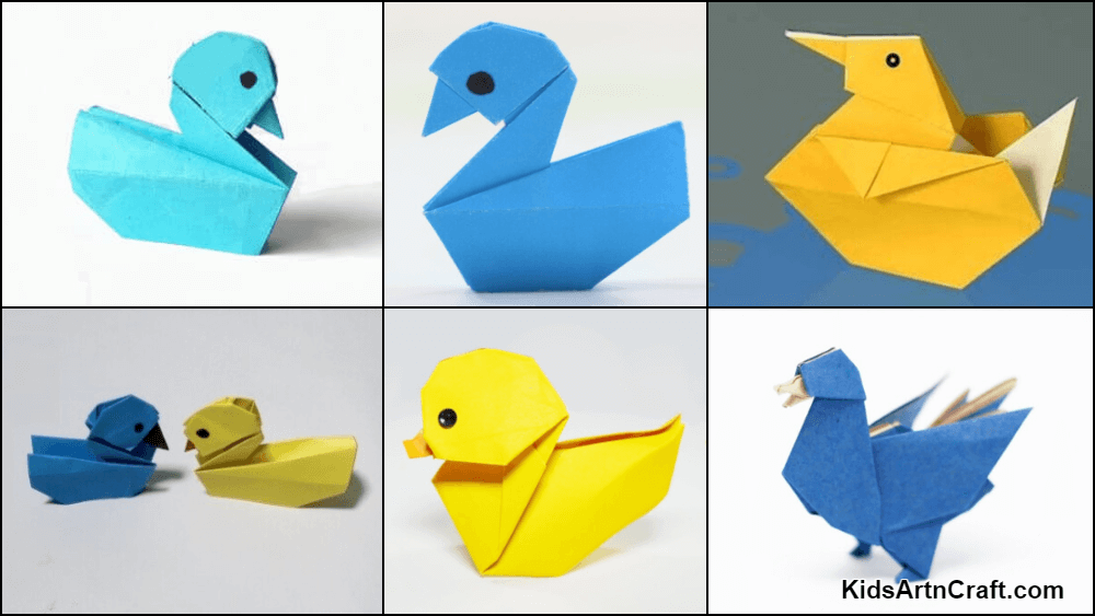How to make an origami duck with kids