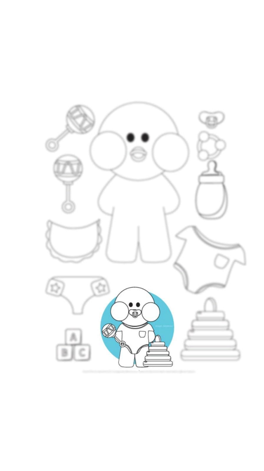 Paper duck baby cute cartoon wallpapers cartoon wallpaper maker project