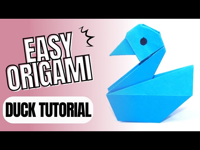 How to make a paper duck easy origami duck tutorial