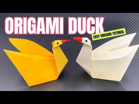 Easy origami duck tutorial for beginners how to make a paper duck in minutes step