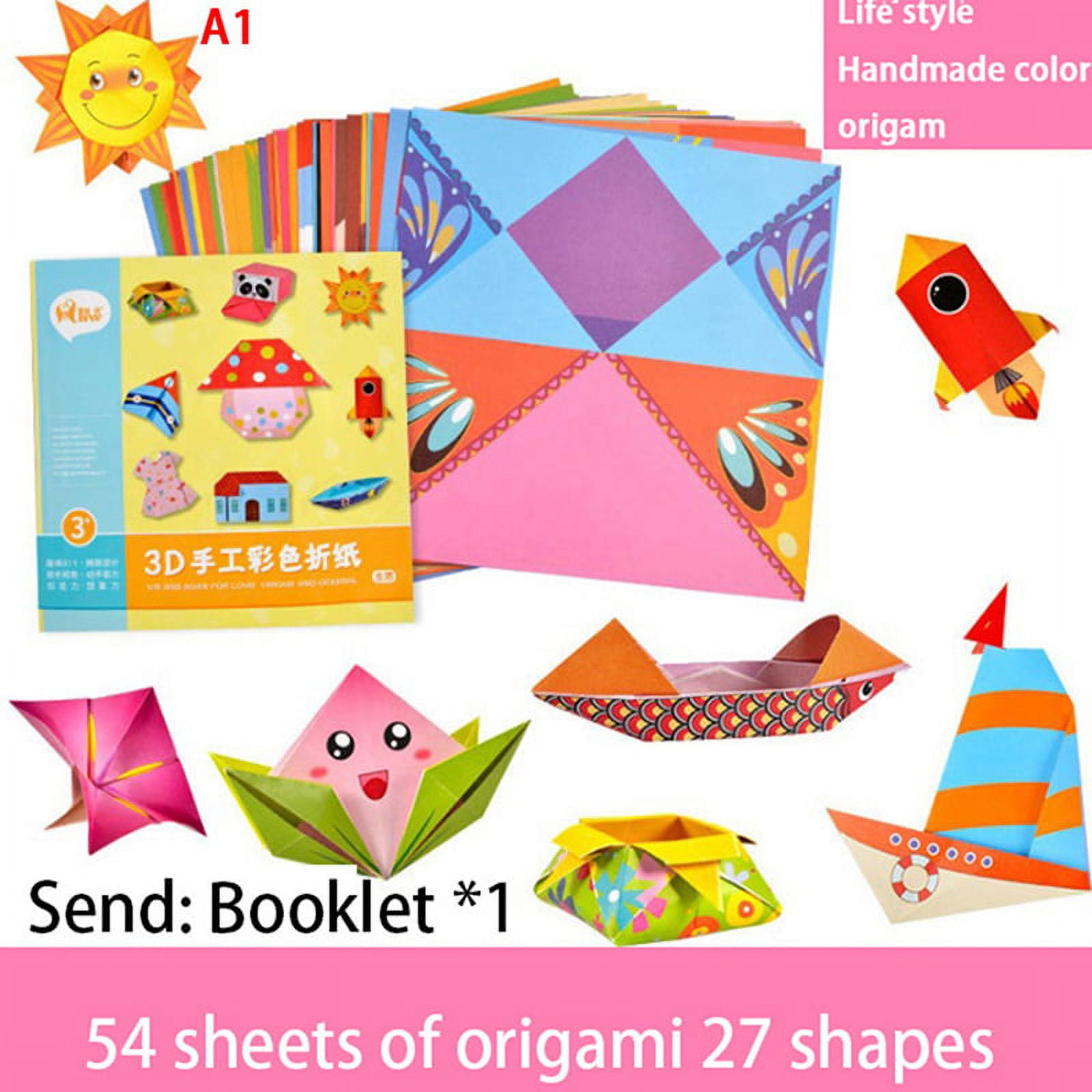 Buytra d pages origami cartoon animal book toy children diy paper art