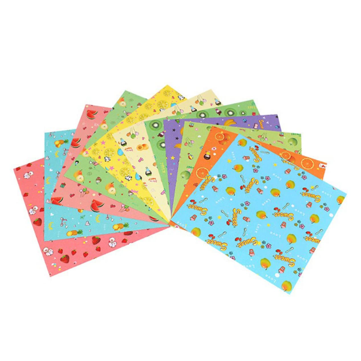 Exceart sheets folding projects paper simple origami flower diy printing papersorigami thousand paper cranes origami creative origami folding papers color origami paper d art paper card arts crafts