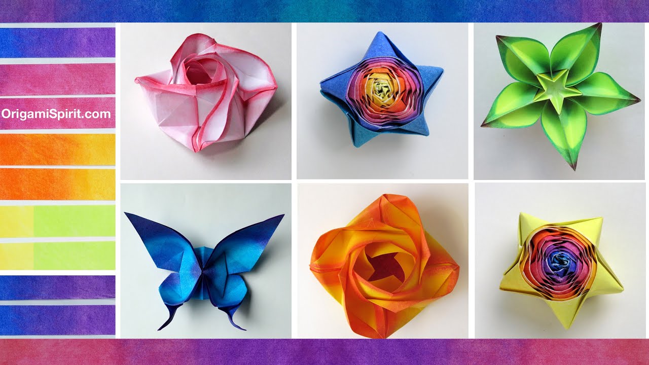 How to color paper for origami coloreado de papel