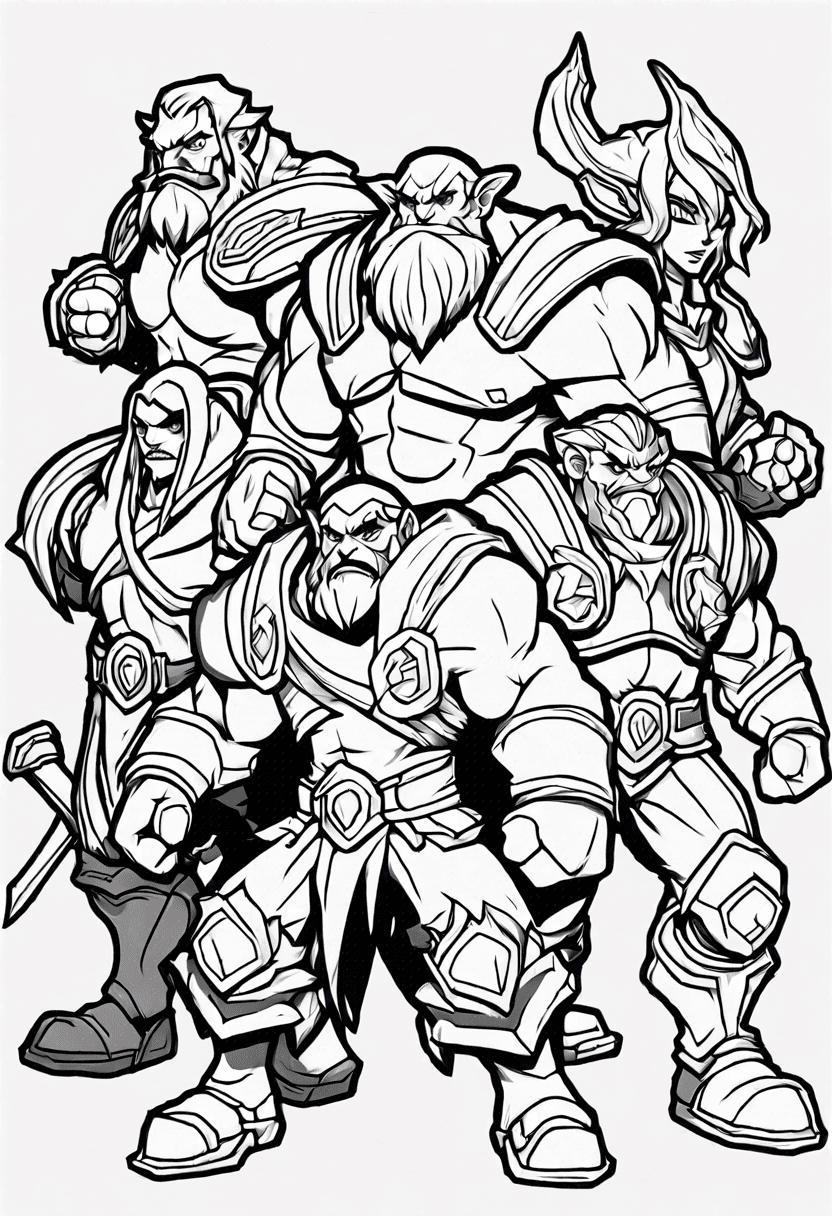 League of legends coloring pages