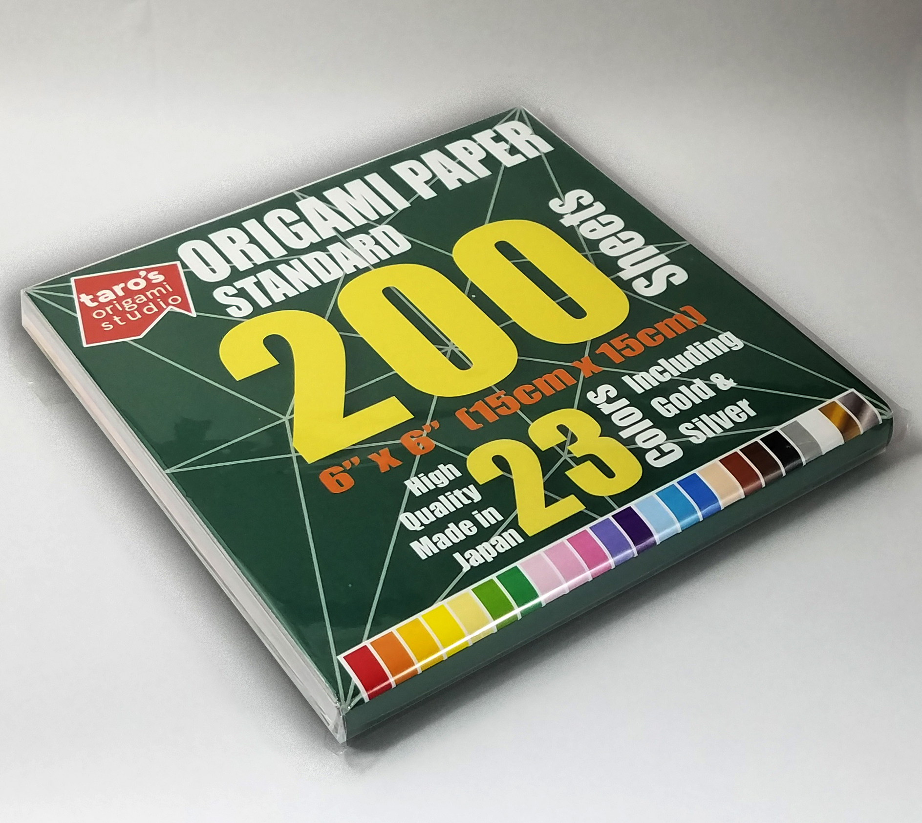 Standard size inch premium japanese origami paper sheets single side colors including gold and silver by taros origami studio