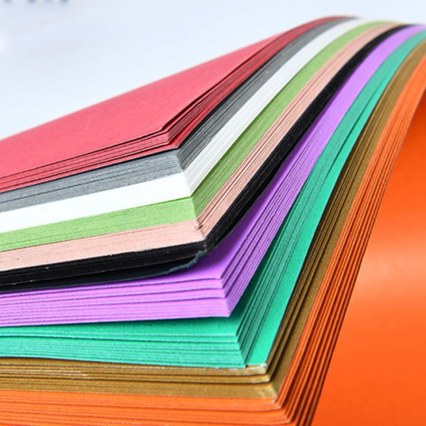 Sharma business origami paper set of paper double side rich color size x cm plain a gsm craft paper