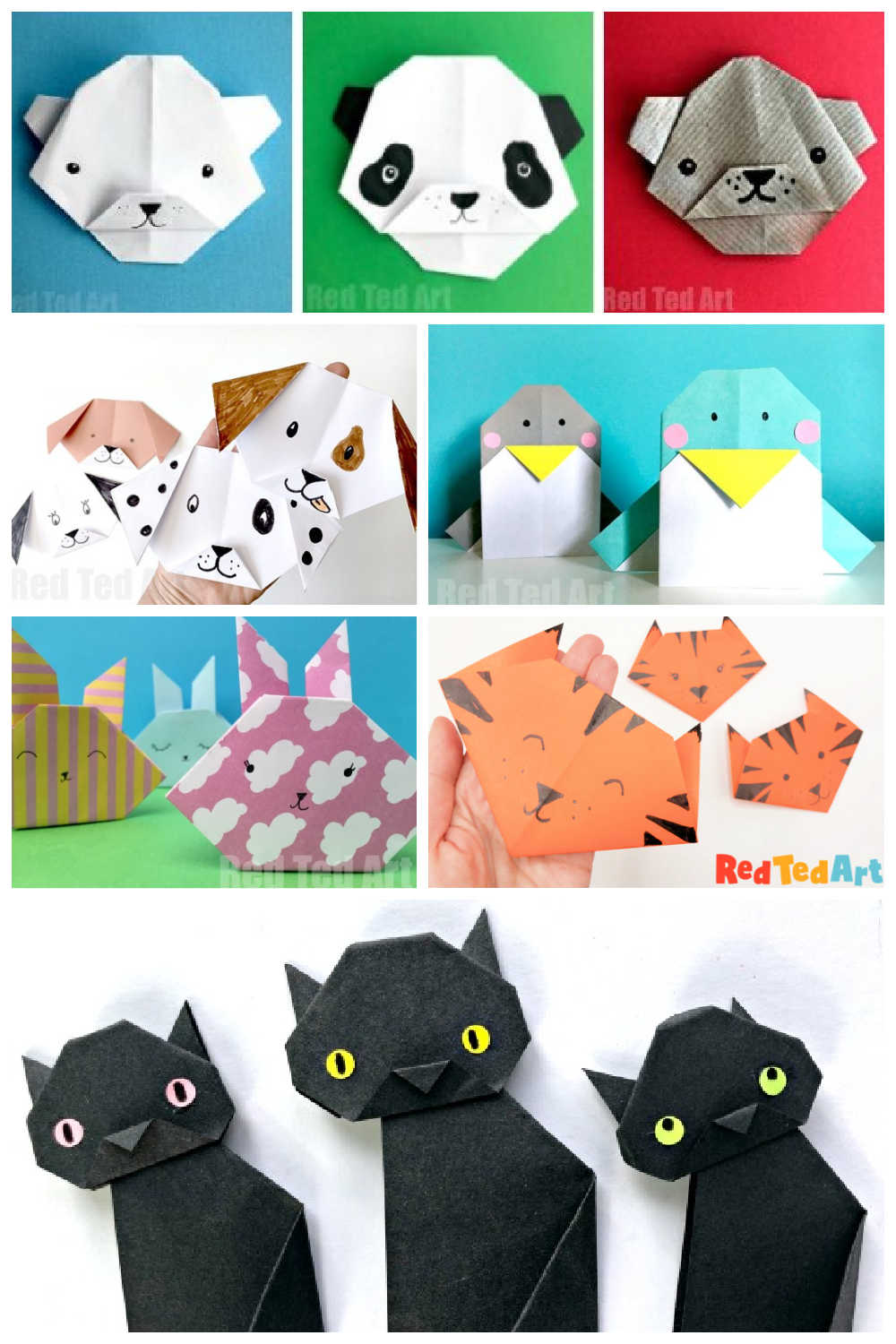 The most popular top origami animal faces to make with kids