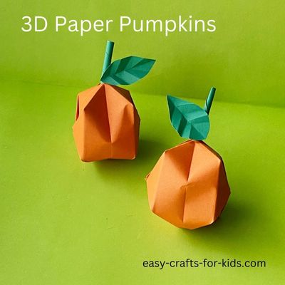 How to make an origami pumpkin d