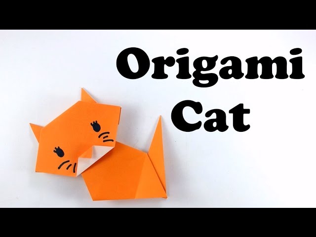 Cute and easy origami cat