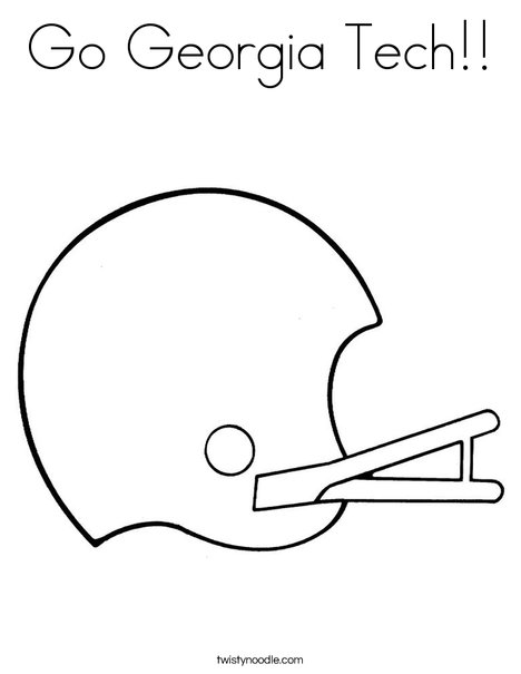 Go georgia tech coloring page