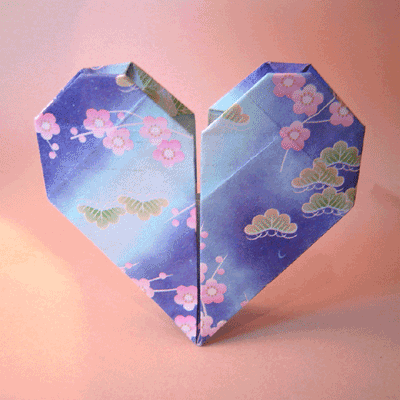 Origami heart instructions