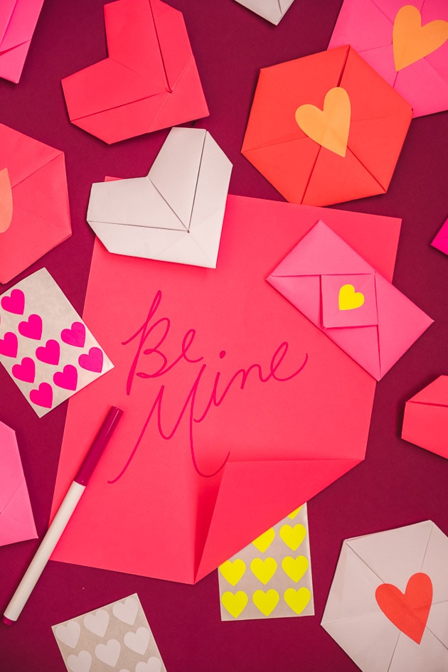 Three ways to fold love letters