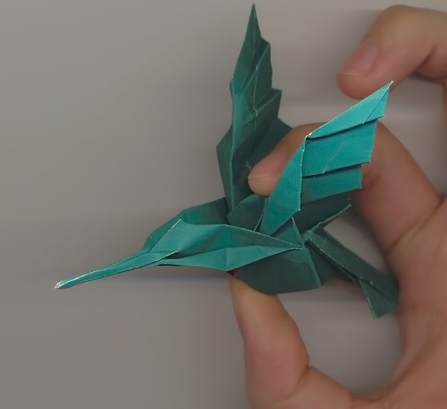 Origami hummingbird via pitushazeedeviantartarthumâ