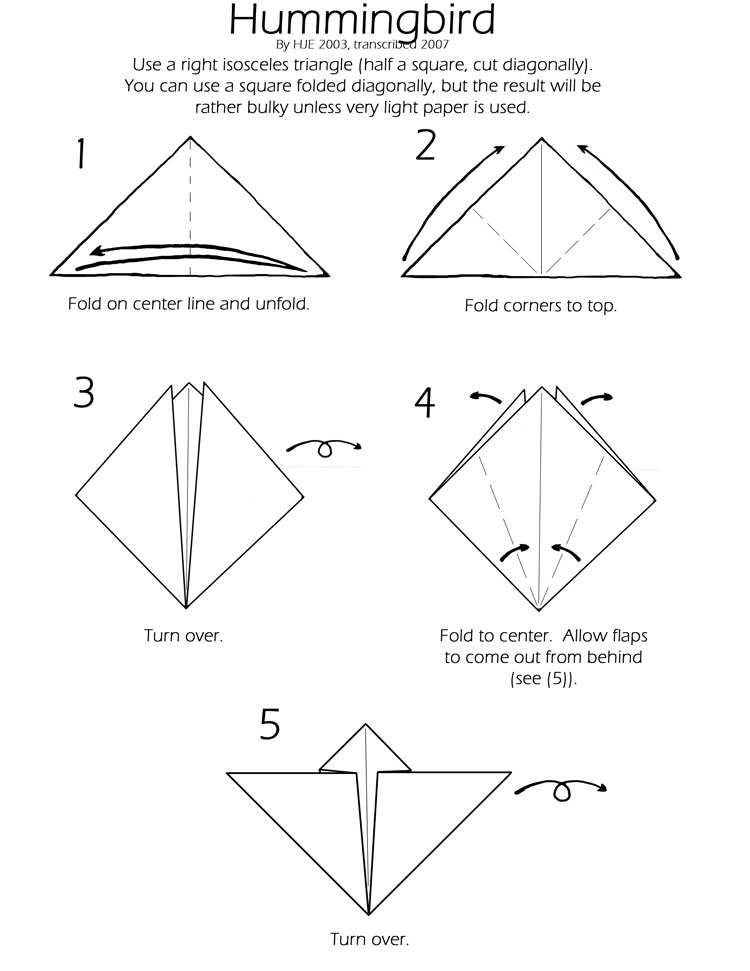 Hummingbird instructions