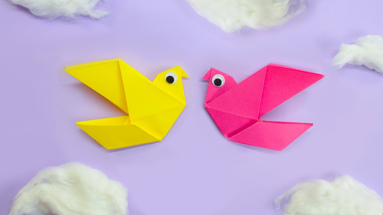 How to make paper bird easy easy bird origami