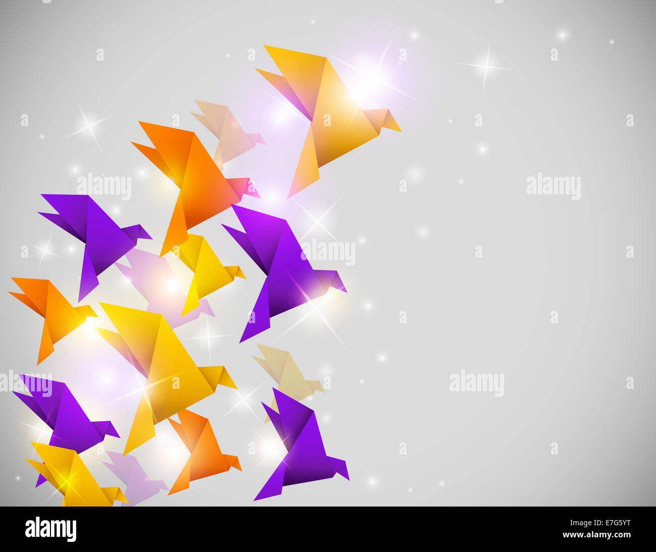 Origami bird abstract hi