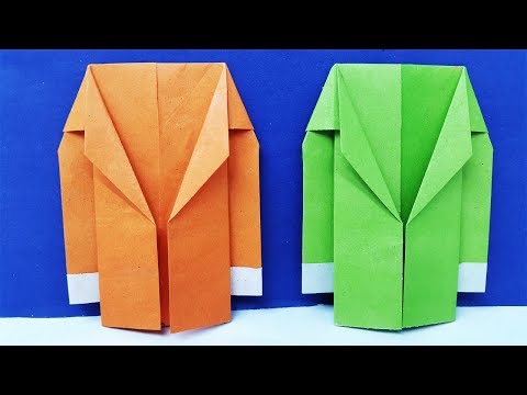 How to ake a paper coat easy origai suit jacket tutorial