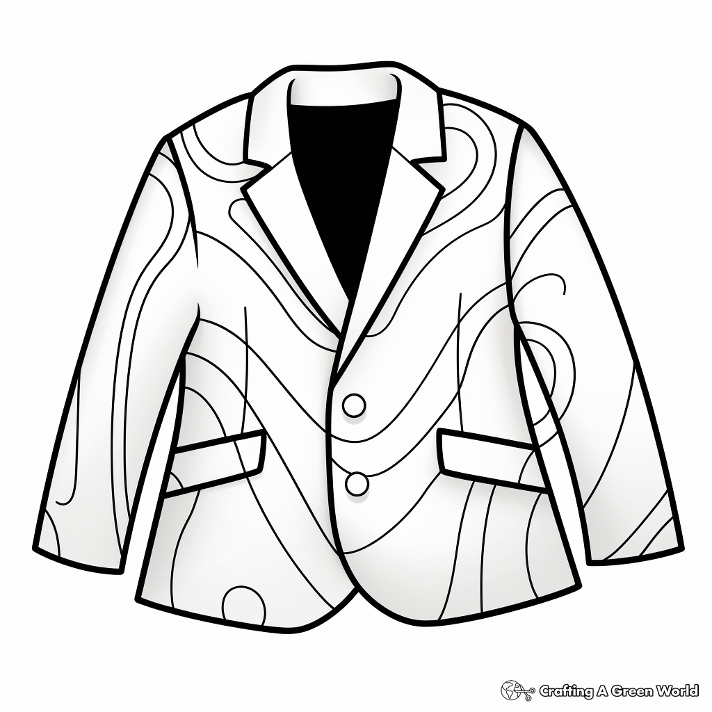Jacket coloring pages