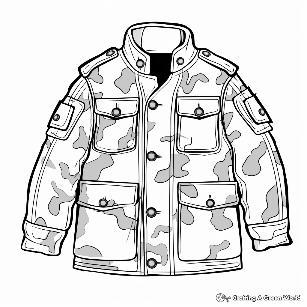 Jacket coloring pages