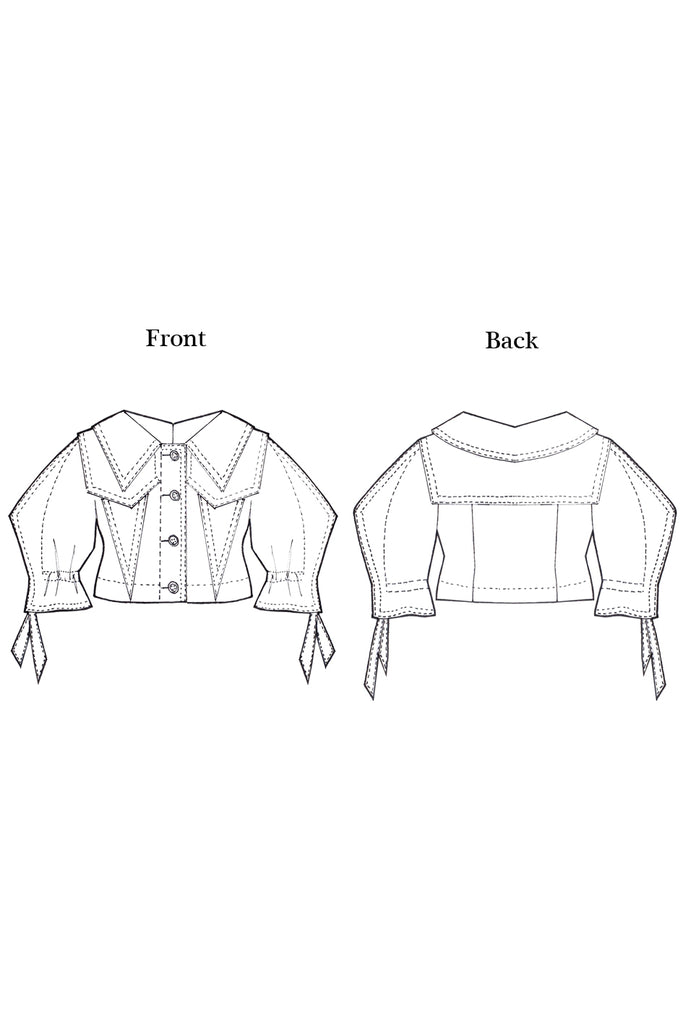 Origami wool jacket with square sleevesblack â yojiro kake official