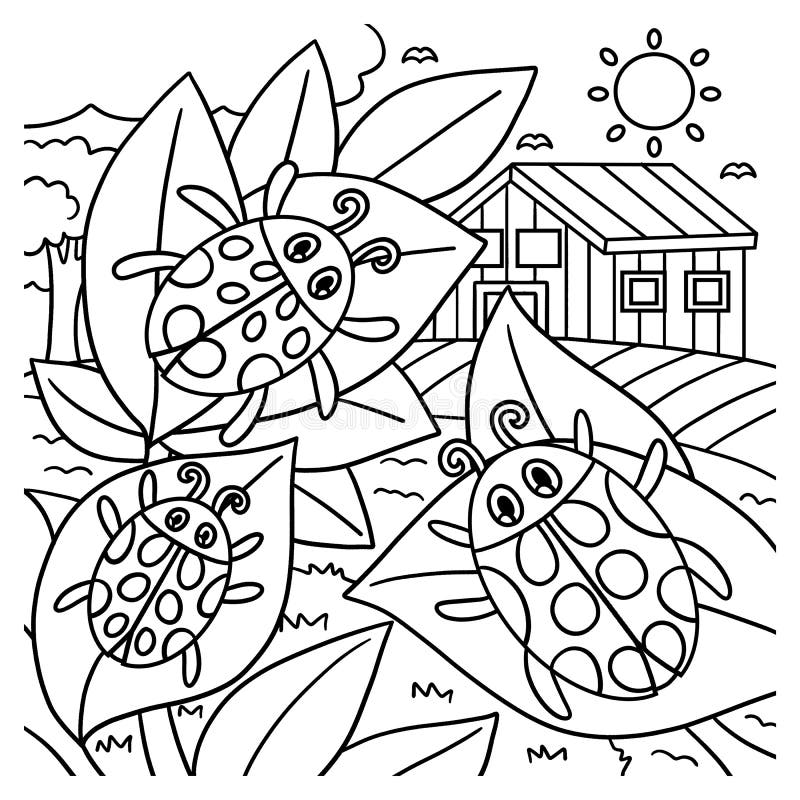 Easy ladybug stock illustrations â easy ladybug stock illustrations vectors clipart