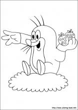 The mole coloring pages on coloring