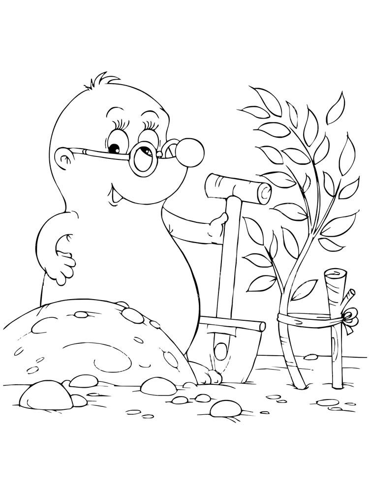 Mole coloring pages animal coloring pages coloring pages printable coloring pages