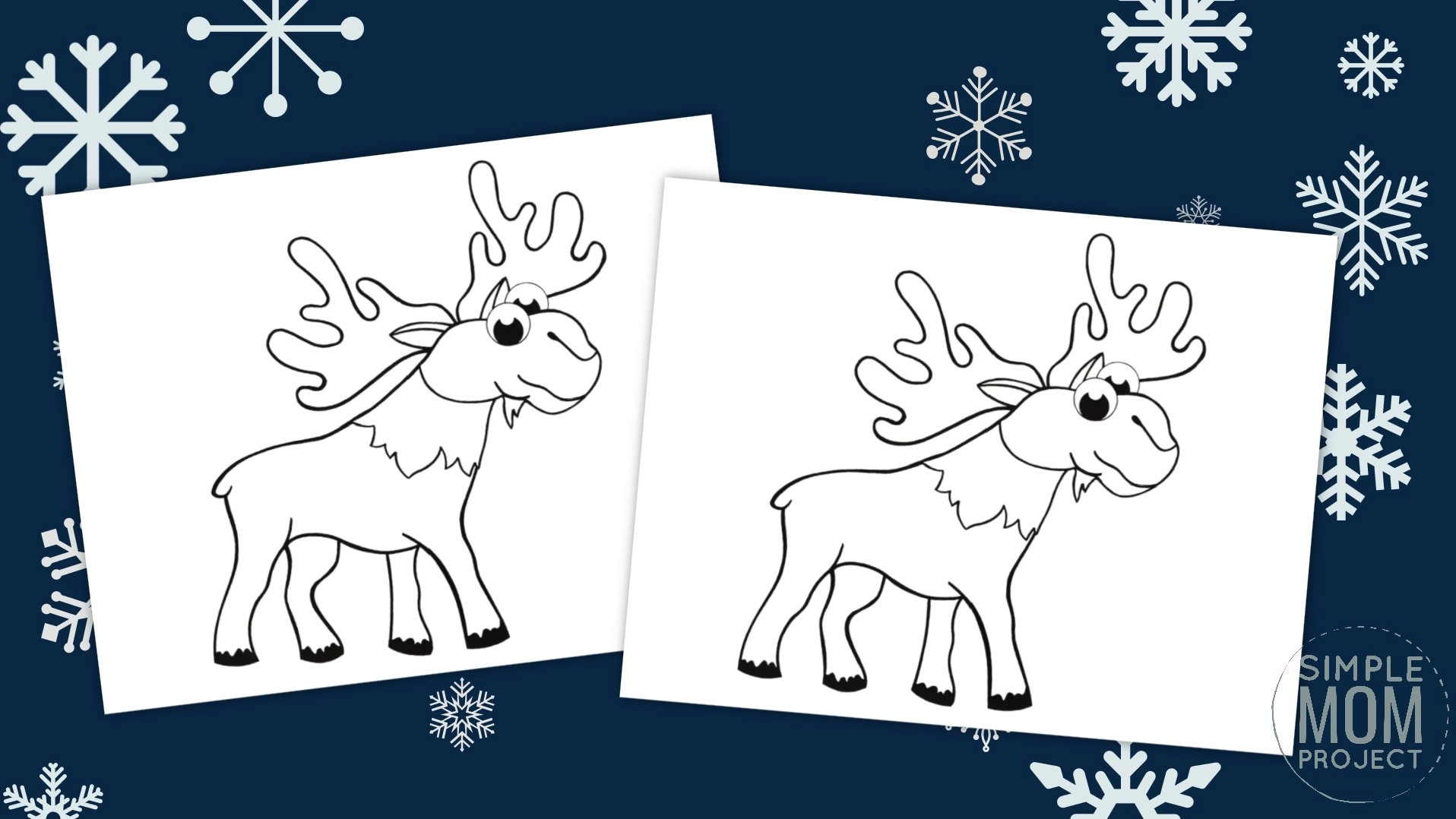 Free printable arctic moose template â simple mom project