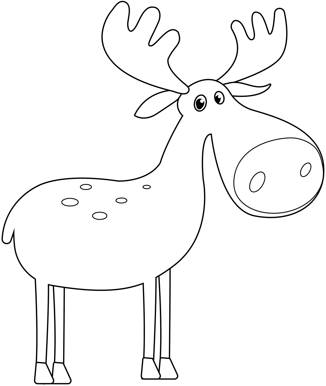 Moose printable template free printable papercraft templates