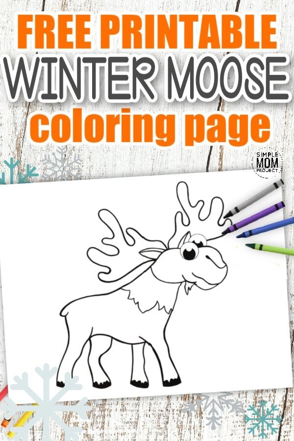 Free printable arctic moose template â simple mom project