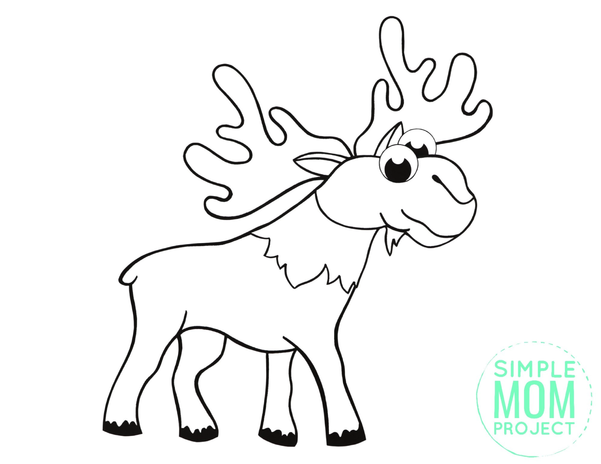 Free printable arctic moose template â simple mom project