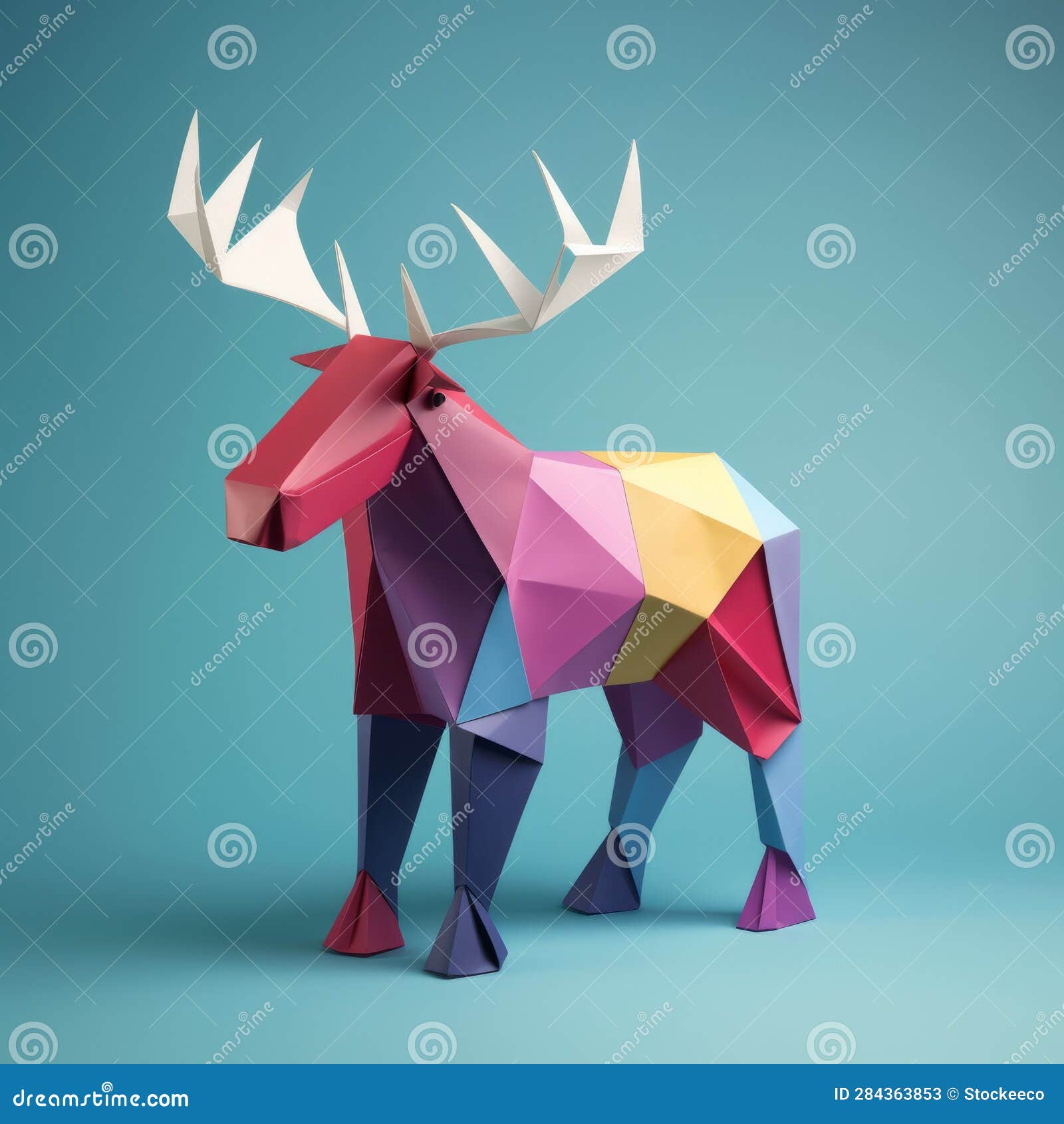 Polygonal moose stock illustrations â polygonal moose stock illustrations vectors clipart