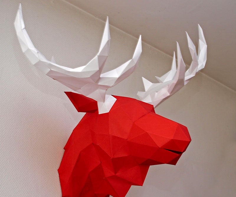 Bonus the papercraft moose steps with pictures