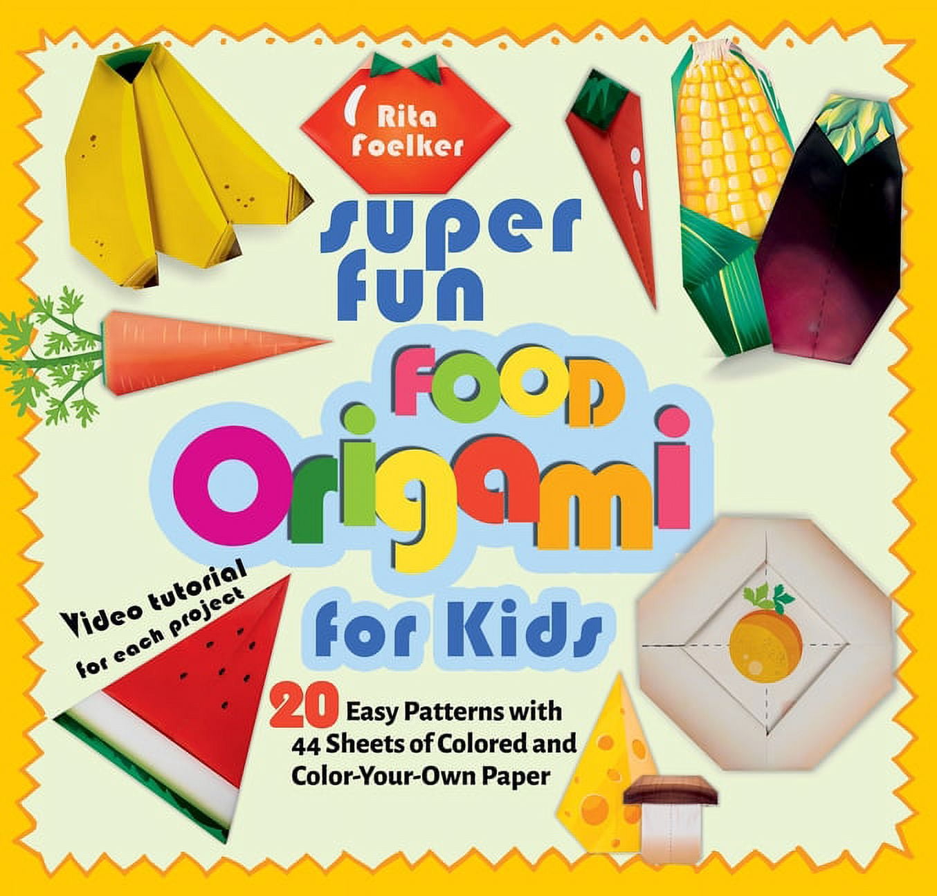 Super fun food origami for kids easy patterns with sheets of colored and color