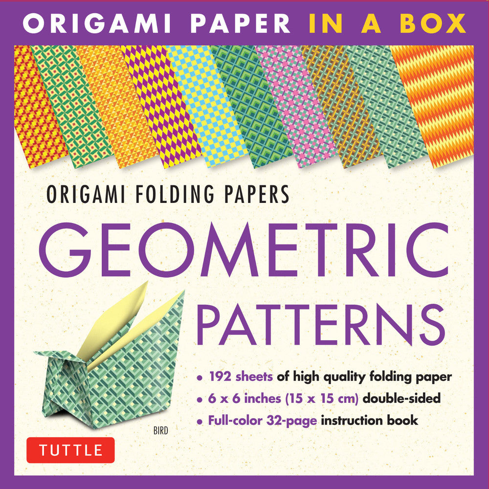 Origami paper geometric patterns sheets â art shed brisbane