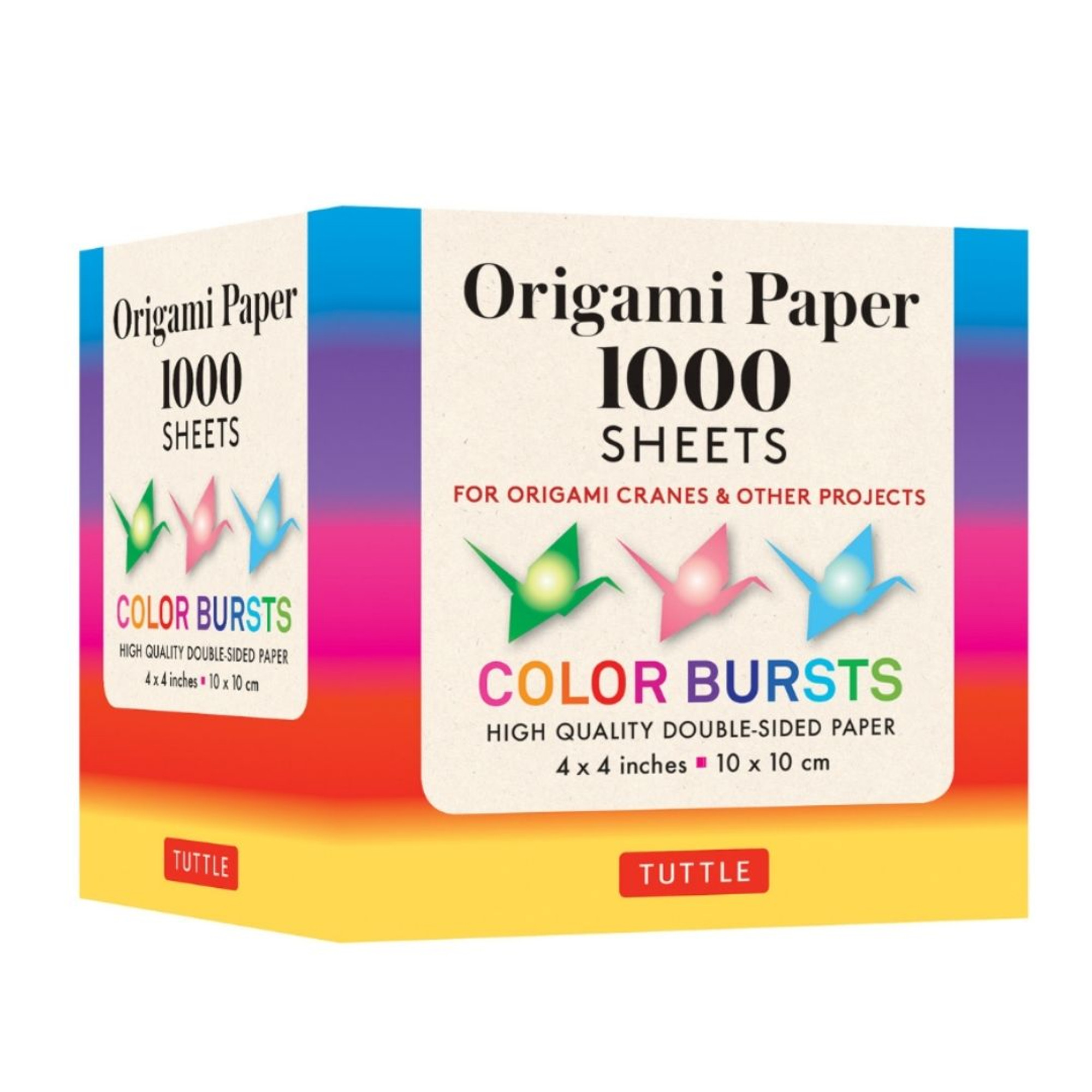 Origami paper color bursts sheets cm
