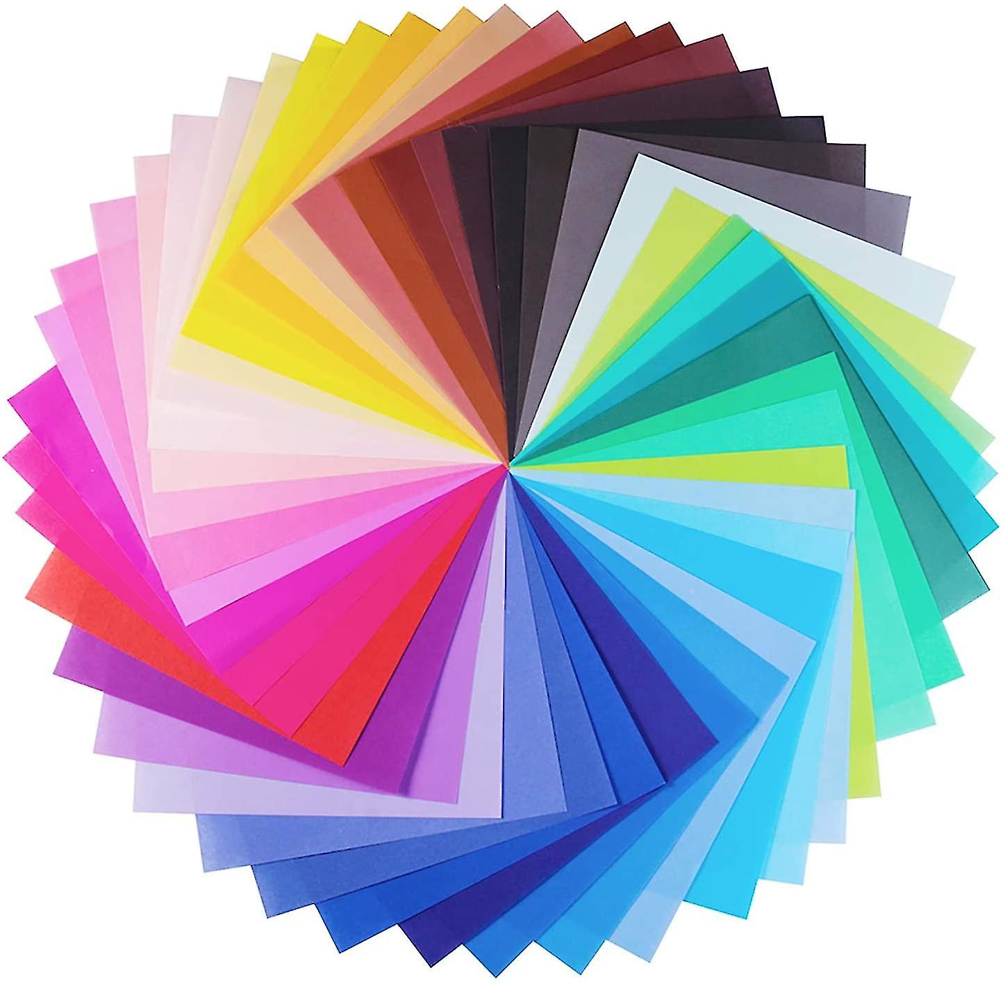 Sheets of bright colors origami paper x cm