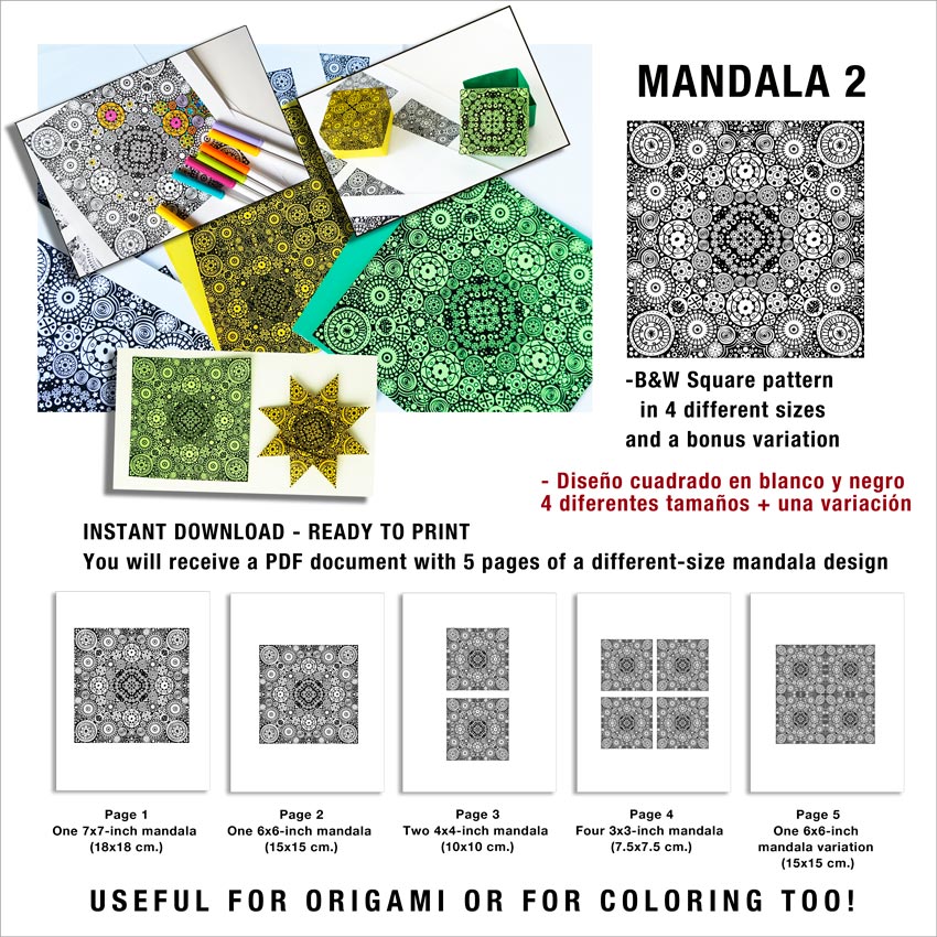 Printable origami paper patterns â leyla torres â origami spirit