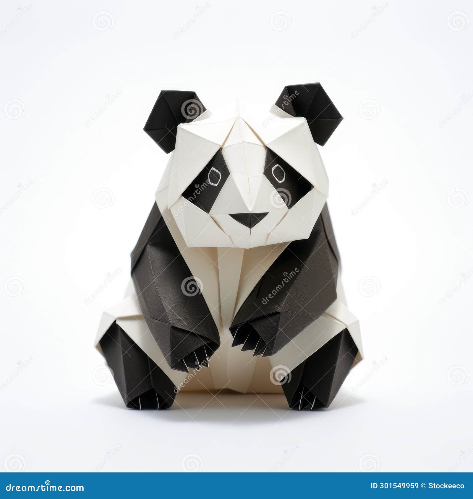 Origami panda stock illustrations â origami panda stock illustrations vectors clipart