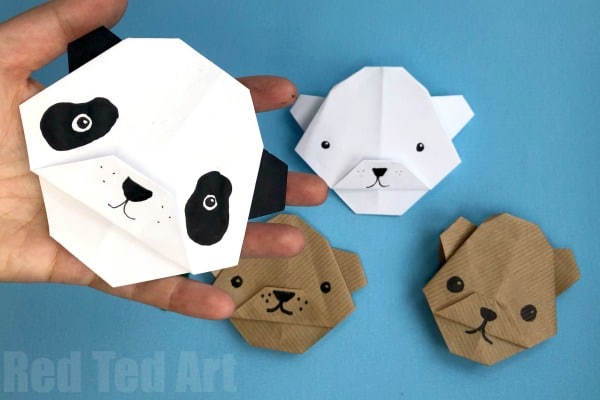 Easy origami bear