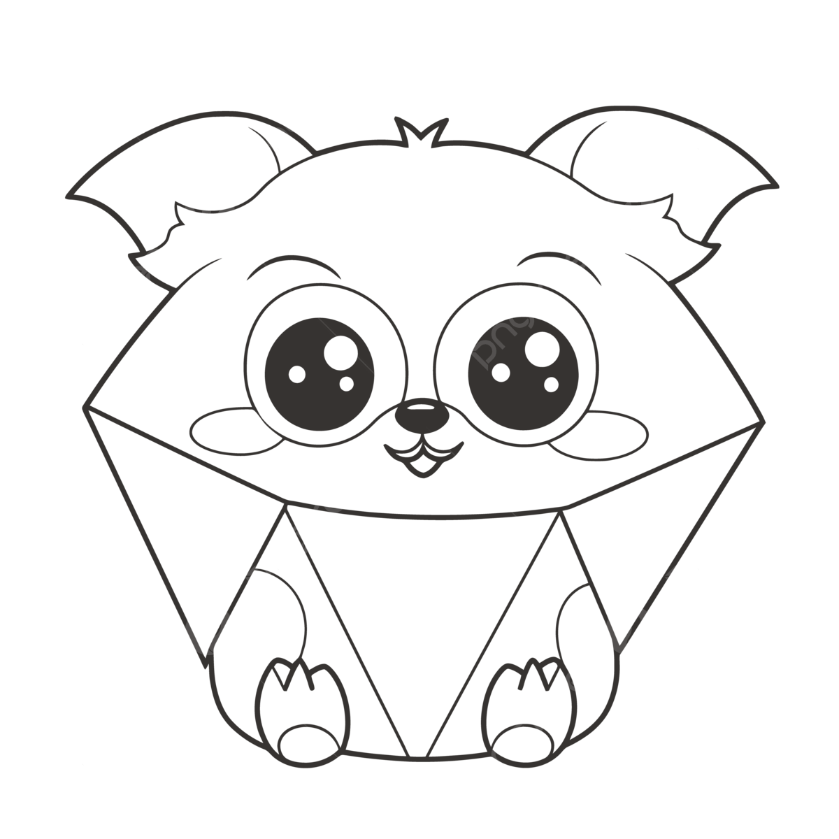 Cartoon origami png vector psd and clipart with transparent background for free download