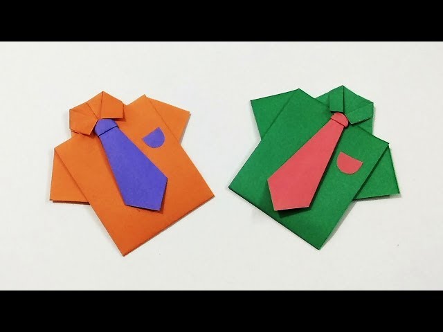 Origai shirt with tie how to ake a paper shirt and tie kids crafts craftastic