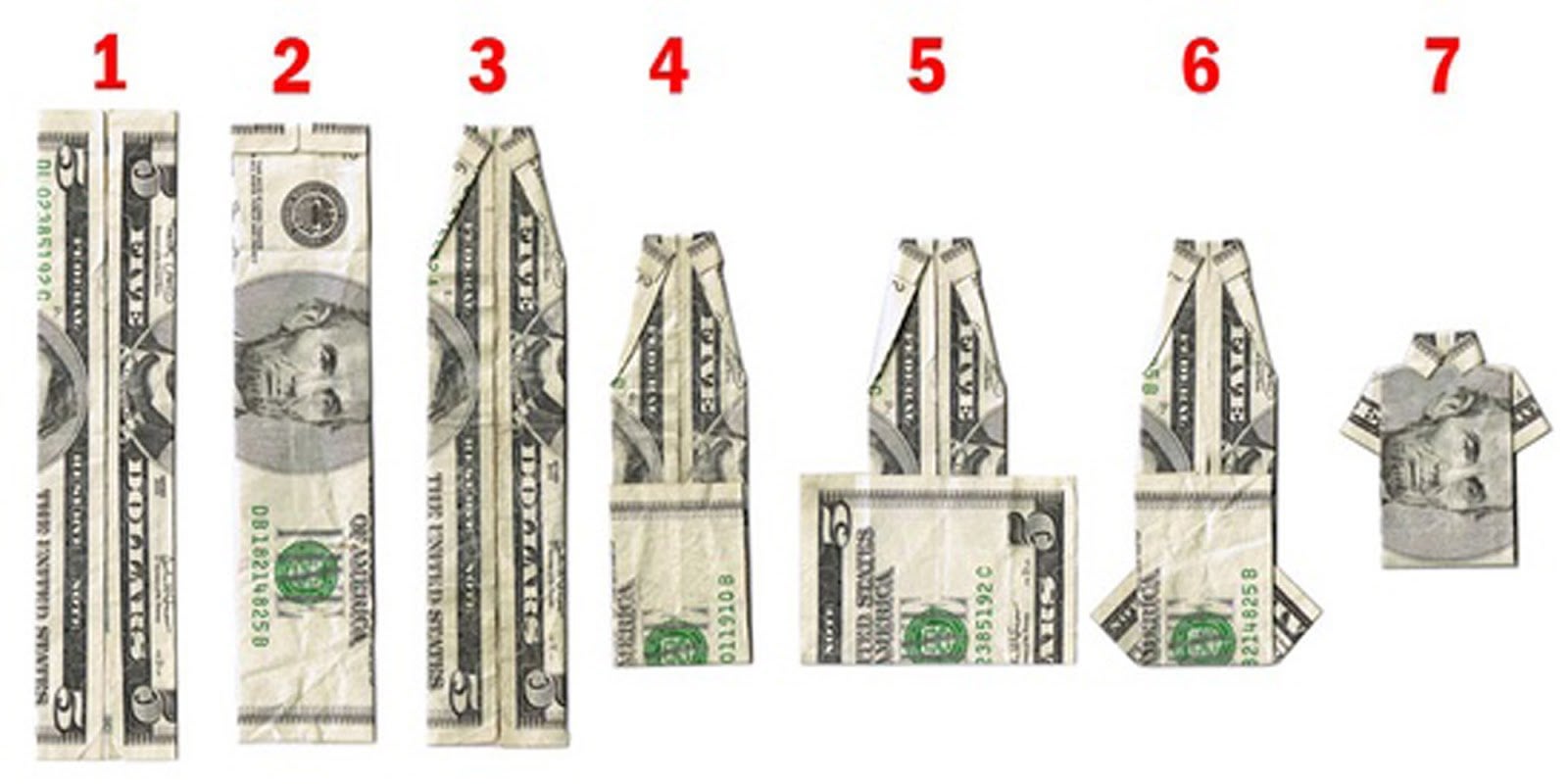 How to make an origami shirt from a dollar bill rcoolguides