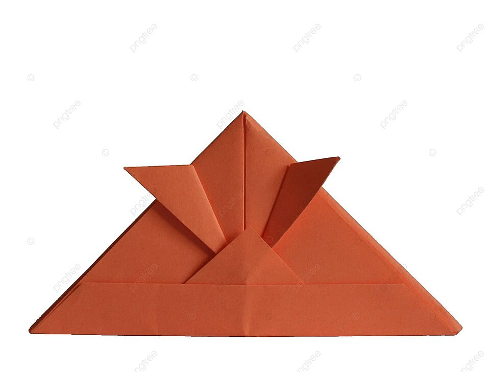 Origami samurai hat design sheet paper photo background and picture for free download